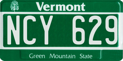 VT license plate NCY629