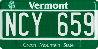 VT license plate NCY659