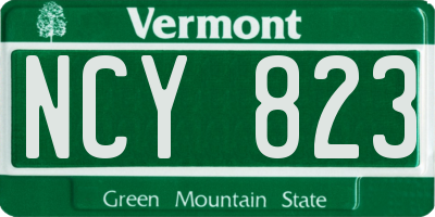 VT license plate NCY823