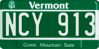 VT license plate NCY913