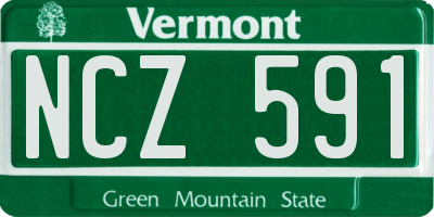 VT license plate NCZ591