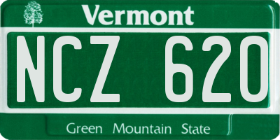 VT license plate NCZ620