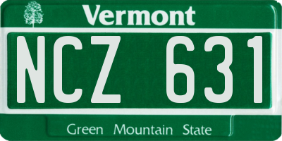 VT license plate NCZ631