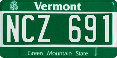 VT license plate NCZ691
