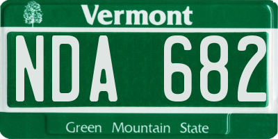 VT license plate NDA682