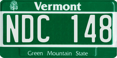 VT license plate NDC148
