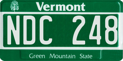 VT license plate NDC248