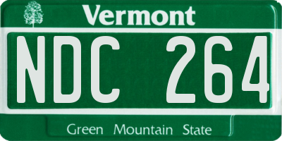 VT license plate NDC264