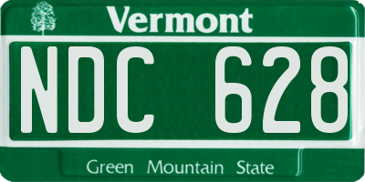 VT license plate NDC628