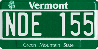 VT license plate NDE155