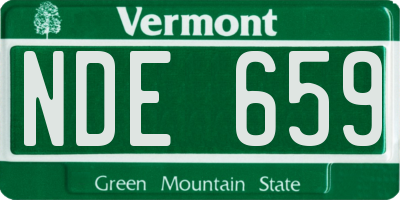VT license plate NDE659