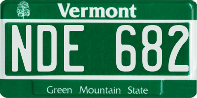 VT license plate NDE682