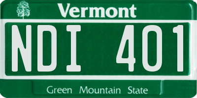 VT license plate NDI401