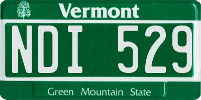 VT license plate NDI529
