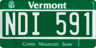 VT license plate NDI591