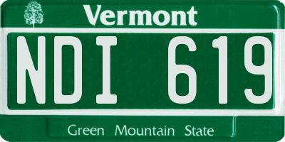 VT license plate NDI619