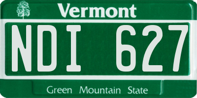 VT license plate NDI627