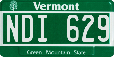 VT license plate NDI629