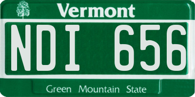 VT license plate NDI656
