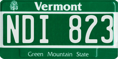 VT license plate NDI823