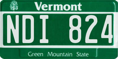 VT license plate NDI824