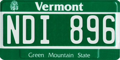 VT license plate NDI896