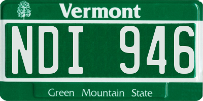 VT license plate NDI946
