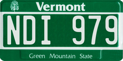 VT license plate NDI979
