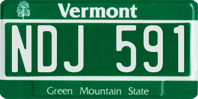 VT license plate NDJ591