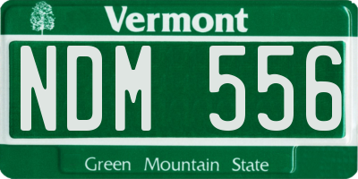 VT license plate NDM556