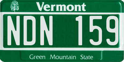 VT license plate NDN159