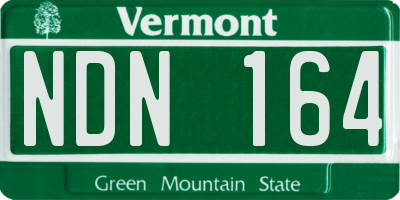 VT license plate NDN164