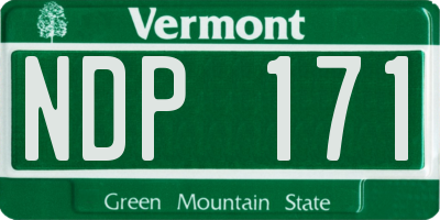 VT license plate NDP171