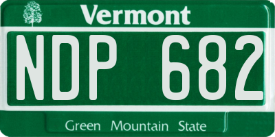 VT license plate NDP682