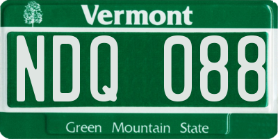 VT license plate NDQ088