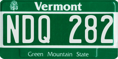 VT license plate NDQ282