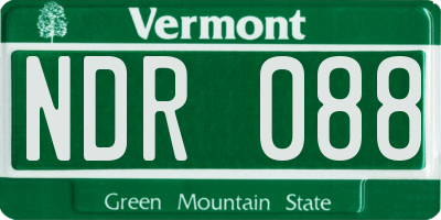VT license plate NDR088