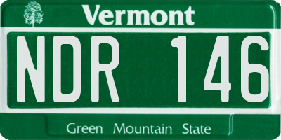 VT license plate NDR146