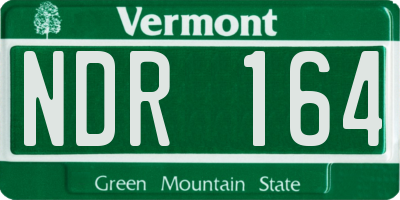 VT license plate NDR164