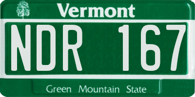 VT license plate NDR167