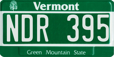 VT license plate NDR395