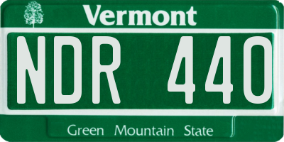 VT license plate NDR440