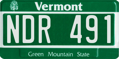 VT license plate NDR491