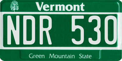 VT license plate NDR530