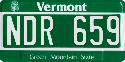 VT license plate NDR659