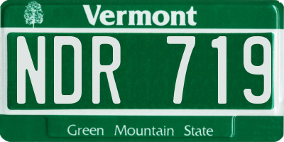 VT license plate NDR719