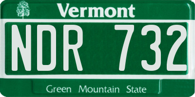 VT license plate NDR732