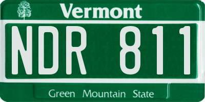 VT license plate NDR811