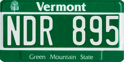 VT license plate NDR895