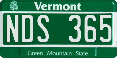 VT license plate NDS365